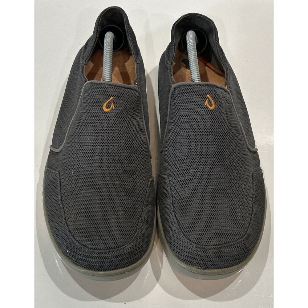 Olukai Nohea Men's 11 Mesh Slip-On Casual Shoes Loafers #10188 Gray Shadow